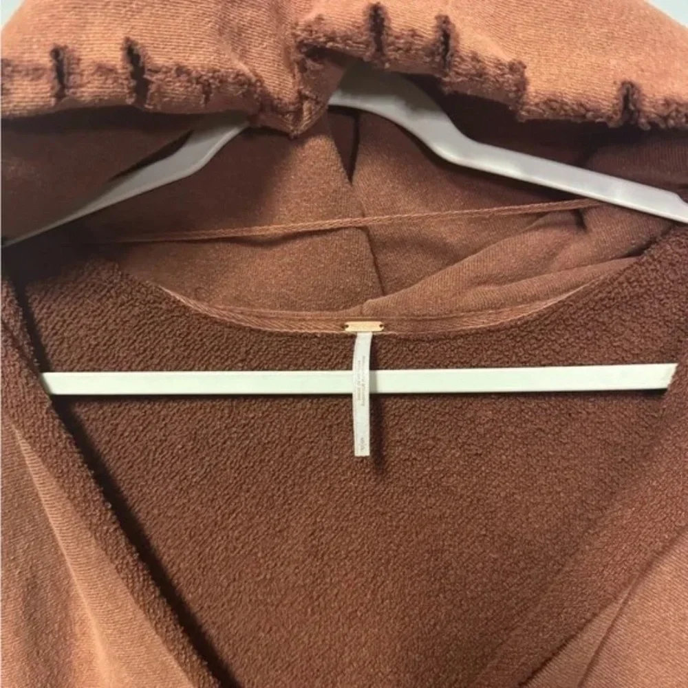 Free People West Track Hoodie Size SM in Brown Small Retail $98 - Picture 4 of 9